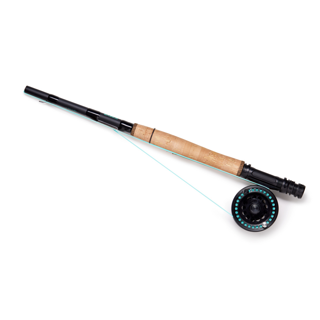7ft fishing rod and reel combo REYR Gear FIRST CAST Travel Fly Rod - 4wt - 7ft