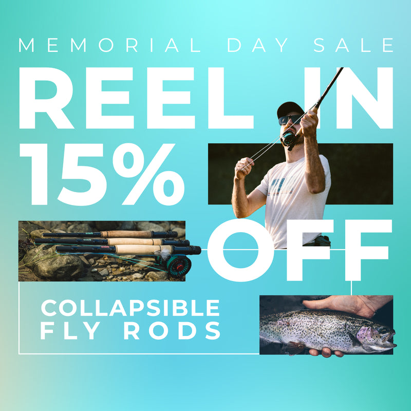 Fly fish in 30 seconds. The most packable fly rod.