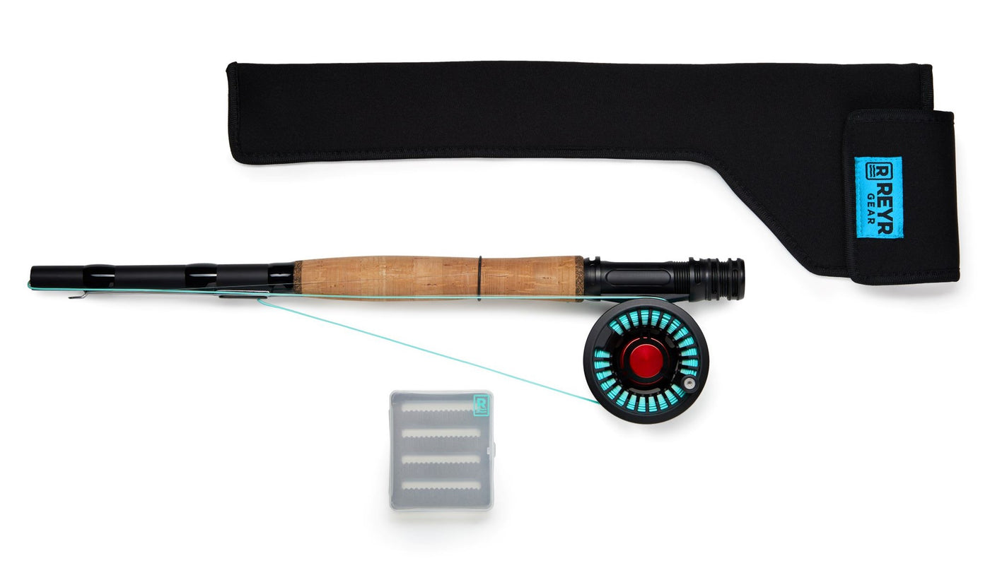 Reyr Gear - First Cast Fly Rod, Telescoping Travel Fly Rod and Reel Combo, Portable Fly Fishing Gear for Traveling and Backpacking, 6wt Fishing Rod